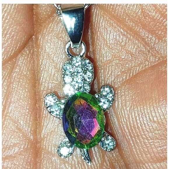 Stunning multicolor turtle shape jewelry set - Picture 6 of 6